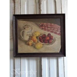 Oud schilderij met fruit